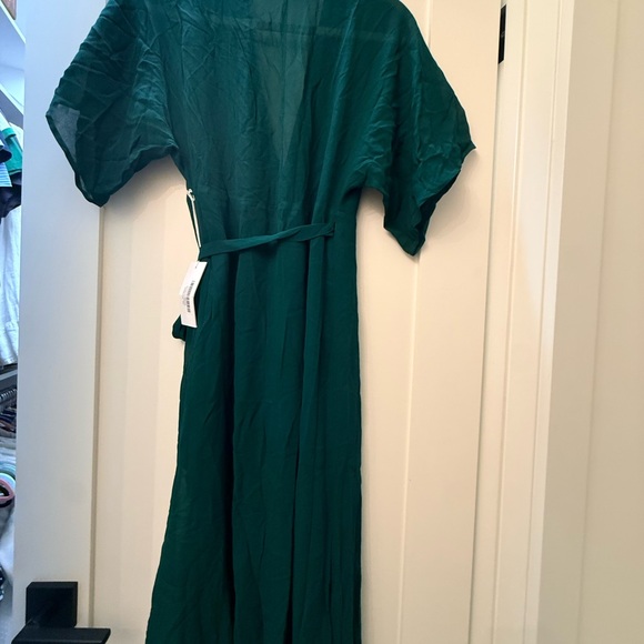 Reformation WINSLOW Emerald Wrap Dress - XS - BNWT - Picture 7 of 8